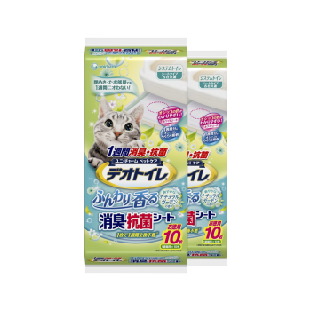 カラクシ日本から入力した猫おむつ消臭二重猫砂盆専用测定猫の尿健康ペトルおむつ2包の庭の香りセト